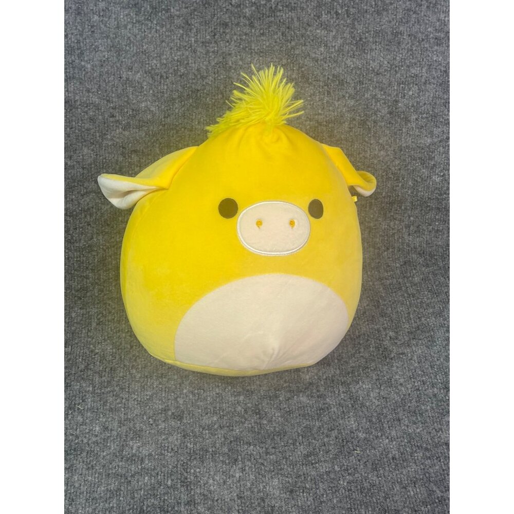 Squishmallow 11" Gavny Donkey yellow 2023 easter plush yellow Pre-owned